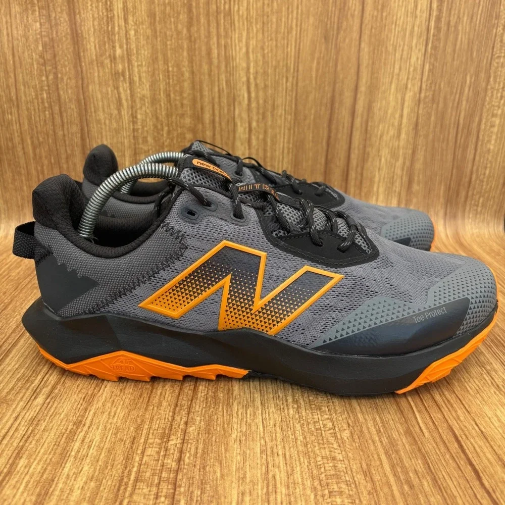 New Balance Nitrel v6 Trail Running Shoes Mens 11 4E Grey Orange MTNTRCS6 NEW